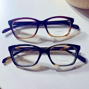 Two brand new Oliver Peoples Racine eyeglass frames, 50mm